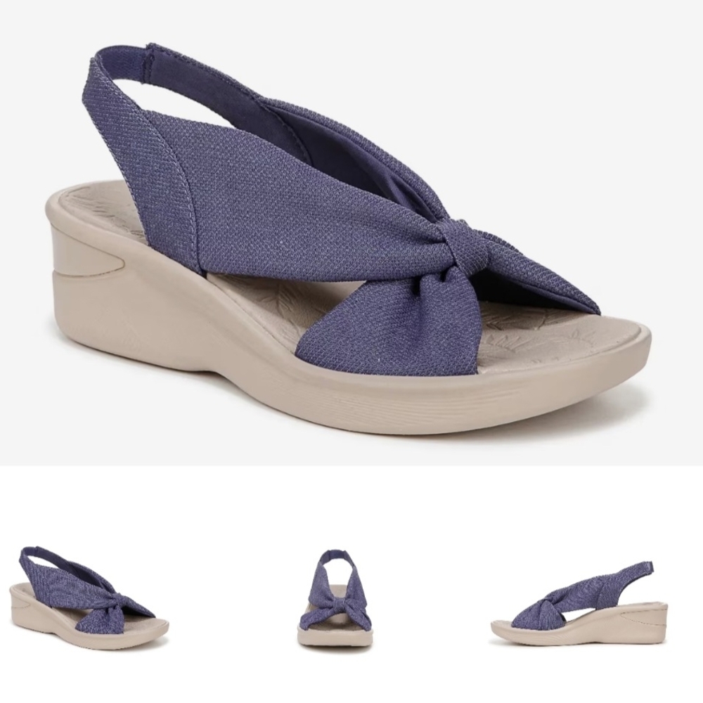 Life Stride Serenade Blue Wedge Sandals